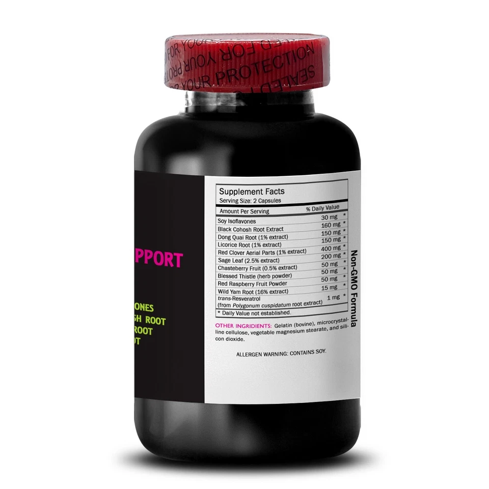 SUPLEMENTO MENOPAUSIA - Cohosh Negro - Wild Yam - Apoyo Mujer 1B Foto 4 de 4