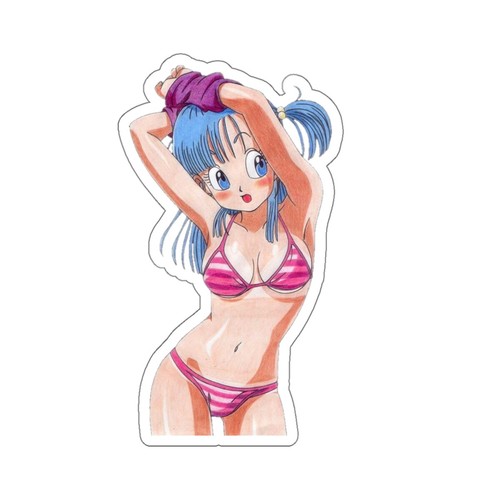 Waifu Girl Hentai Ecchi 90s Anime Kiss-Cut Sticker Manga Laptop Vinyl Decal - Picture 18 of 20