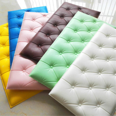 3D PE Foam Self-adhesive Wall Sticker Panels Background Decal Home Decor 12''x23''