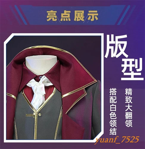 LOL League of Legends Arcane Hilko Cosplay Suit Game Halloween Costume 4813 New - Picture 21 of 24