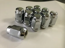 M12x1.5 Chrome Lugnuts Set of 20 Acorn Bulge Closed End Wheel Lug Nut 19 HEX
