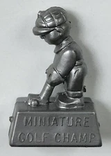 1963 Premium Cracker Jack Prize Snap Together Trophy Miniature Golf Champ Toy