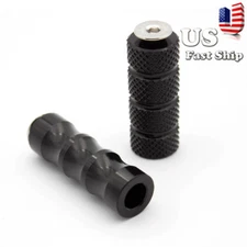 FXCNC M6 6mm Motorcycle Foot Peg Gear Shift Brake Lever Toe Peg Pedal Black