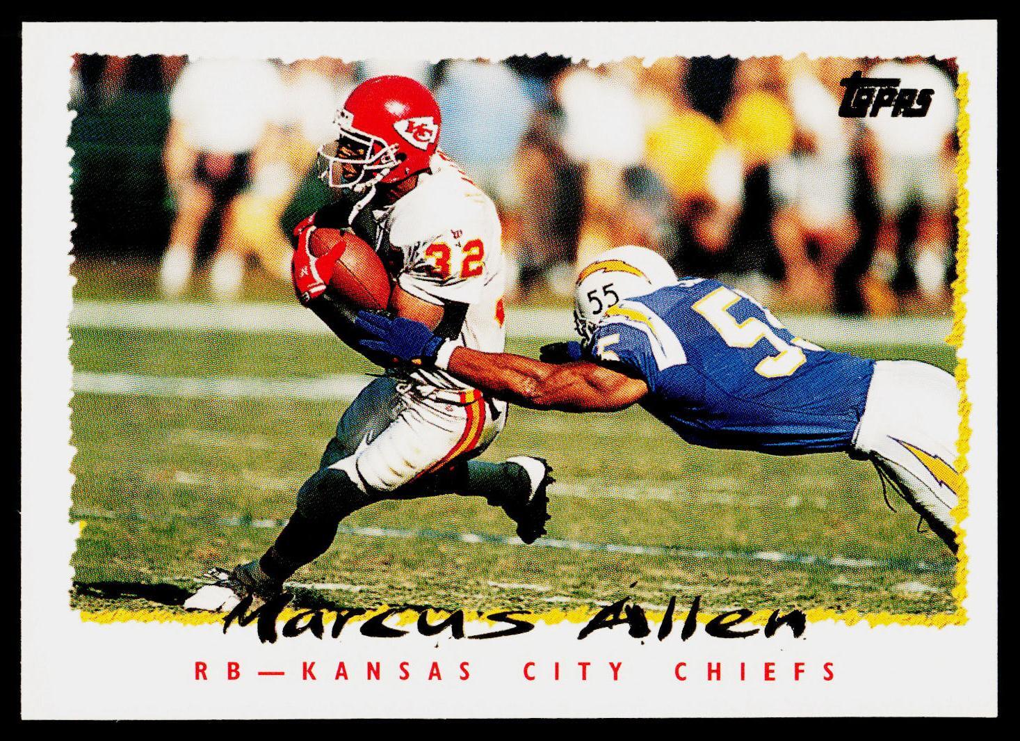 Marcus Allen, 1995 Topps, #121, Kansas City Chiefs,