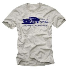 US MUSEL CAR MENS T SHIRT WITH MUSTANG - SHORT SLEEVE CUSTOM OLDTIMER RACE TEE
