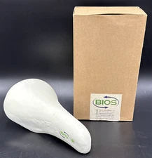RARE NOS 1990 Selle San Marco BIOS White Leather Saddle