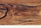 Nicolas Vahé Wooden Charcuterie Board Kitchen Chopping Board 29" Long x 6" Wide