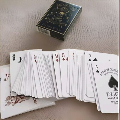 Ralph Lauren & Co Rugby Playing Cards Limited with Box Case Rare