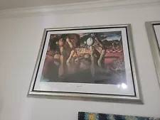Salvador Dalí Large Signed Print 1936-37, Metamorphosis of Narcissus, Vintage