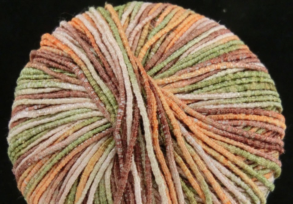 (119 €/kg): 50 g Gala Print, Bändchen m. Seide, Fb.509 - gold-grün-braun #2752 - Bild 2 von 2