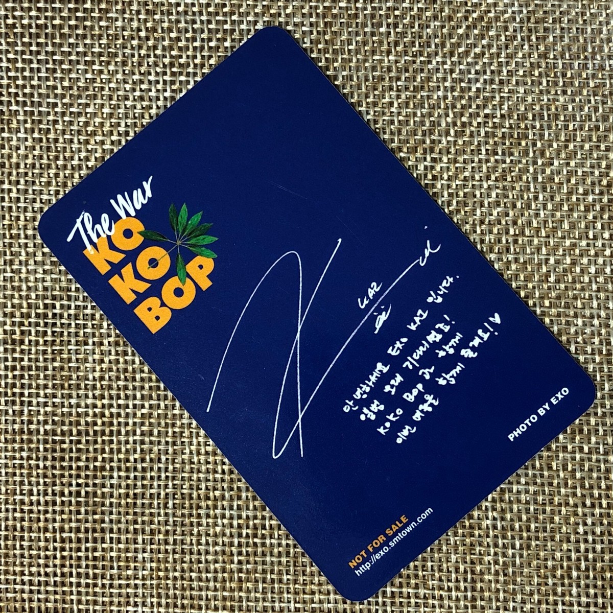 EXO KAI #2 [ The War KOKOBOP ] Official Photocard, 4th Album