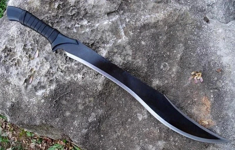 Custom Handmade Carbon Steel Machete Knife 25" Micarta Handle w/ Leather Sheath