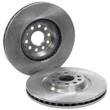 2 x Front Disc Brake Rotors for Volkswagen Passat 3C 3CC 4cyl 1.8L 2.0L 2009-12