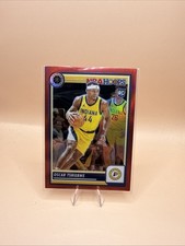 Oscar Tshiebwe Rookie Card 2023-24 NBA Hoops Premium Stock Red Prizm RC # /275