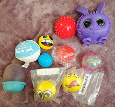 Stress Ball Fidget Toy Lot Mixed Shapes Emoji Spiky Sensory Balls Assorted Set