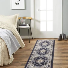 Home Dynamix 1'9" x 7'2" (Runner), Navy Blue/Brown 