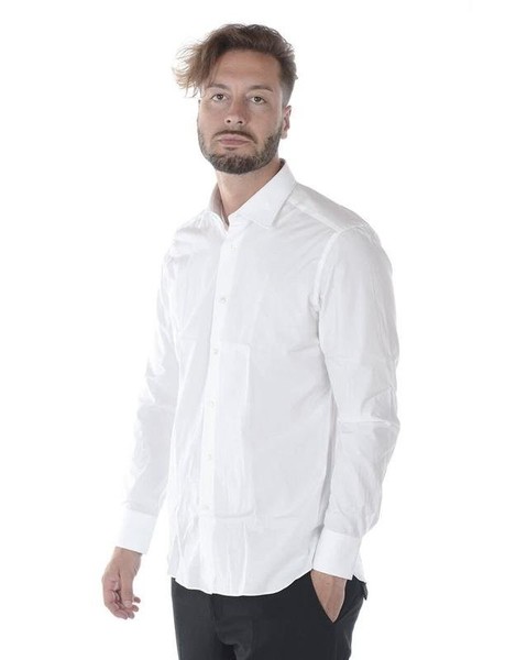 Men Ermenegildo Zegna Shirt White Cotton 38 / M /