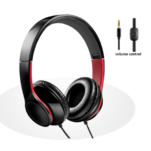 Sansai Foldable Stereo Headphones Pole Gold-Plated 3.5mm Plug for iPhone iPod - Picture 1 of 1