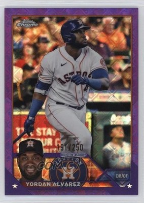 2023 Topps Chrome Logofractor Edition Purple Refractor /250 Yordan Alvarez 1sj6