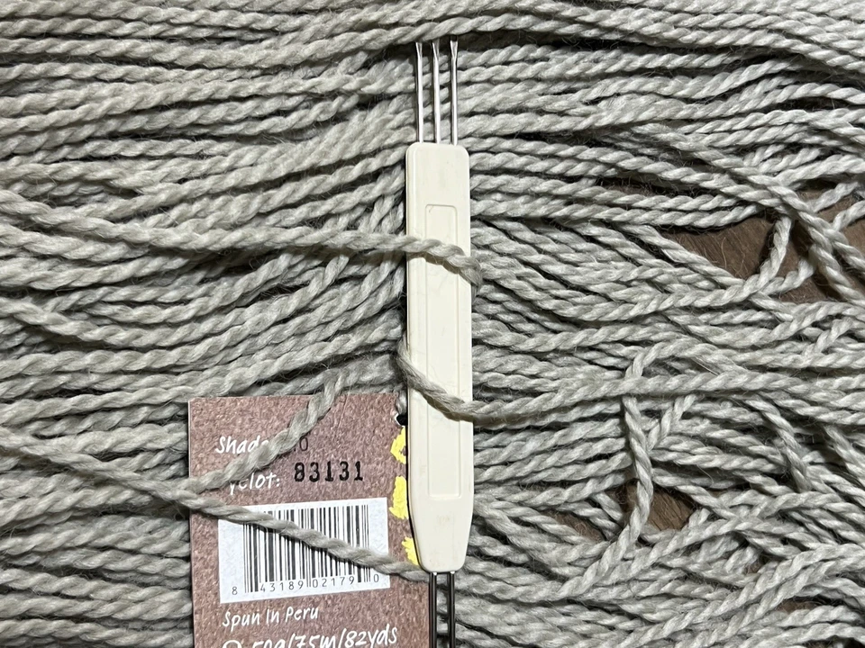 MIRASOL MISKI Yarn GREY #110 Set of 4 hanks, 50 gr ea. 100 % Baby Llama - Image 4 of 4