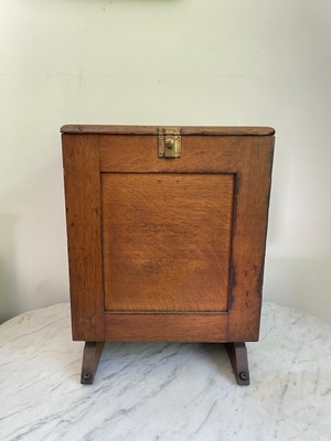 ANTIQUE DOVETAIL 1892 WELLS MINISTERS CABINET CASE Wood SYRACUSE NY