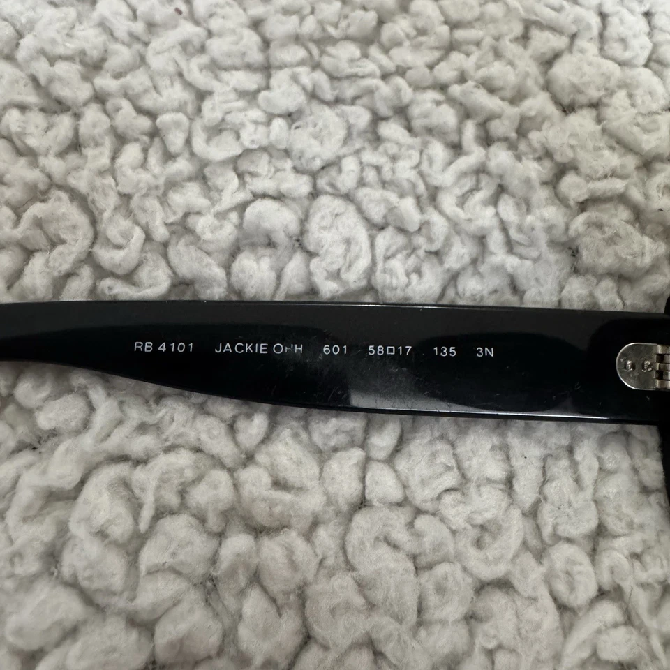 СОЛНЦЕЗАЩИТНЫЕ ОЧКИ RAY-BAN RB 4101 JACKIE OHH 601/T3 ЧЕРНЫЙ ГРАДИЕНТ ПОДЛИННЫЕ ОПРАВЫ 58-17 - Изображение 4 из 4