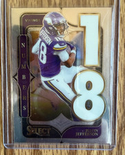 2024 PANINI SELECT NUMBERS #1 JUSTIN JEFFERSON ROOKIE CARD PC2. rookie card picture