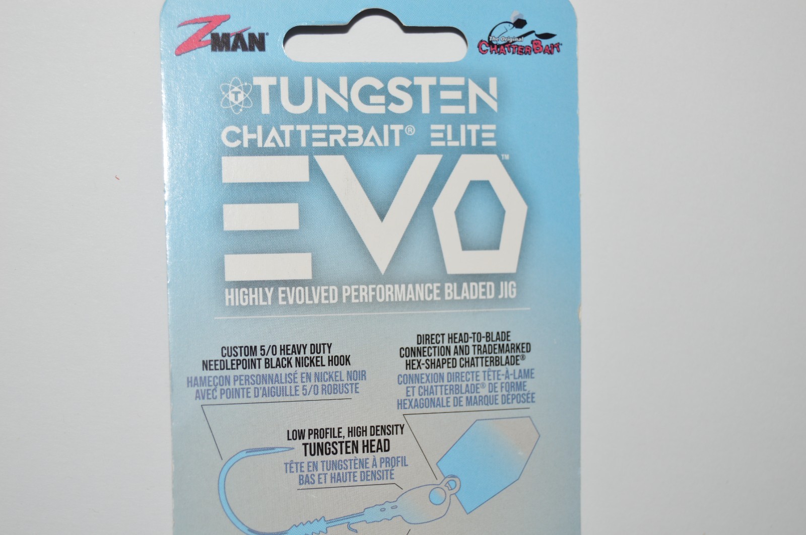 zman z-man tungsten chatterbait elite EVO 3/8oz hot snakes bass bladed jig - Image 3