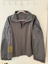 Gray Tactical Shirt Medium Regular with Arm Pockets and Reinforced Sleeves