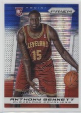 2013-14 Panini Prizm Blue White & Red Pulsar Prizm Anthony Bennett #88 3z3