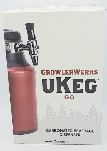 GrowlerWerks uKeg Go Druck Growler 64 Oz. rot