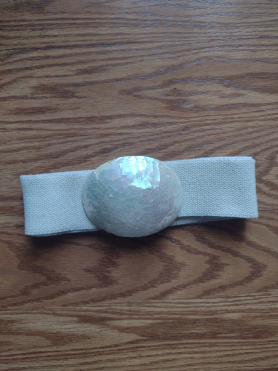 Charmant Vintage Elastic Belt with Seashell Buckle Size  display picture 2