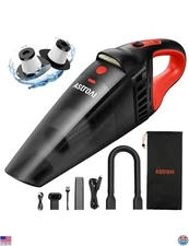 Cordless Handheld Car Vacuum with Accessories, LED Light, Portable Mini Cleaner