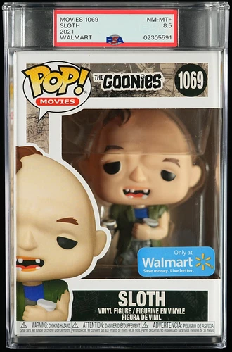 Sloth Movies The Goonies Walmart 1069 Funko Pop! PSA 8.5 NM-MT+