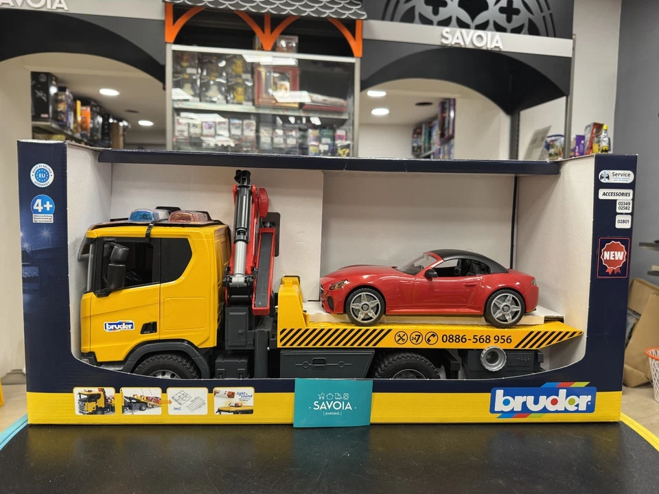 BRUDER 03552-scala 1:16- CAMION SOCCORSO STRADALE SCANIA SUPER 560R - NUOVO - Immagine 2 di 4