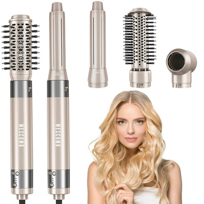 5 in 1 Hair Air Styler - Rotating Hair Dryer Brush 110000 RPM for Fast Drying &