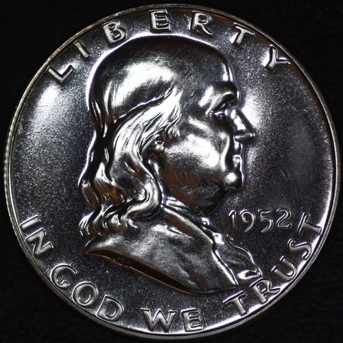 1952 PROOF - Franklin Silver Half Dollar 50C - GEM BU PF Proof Coin #470