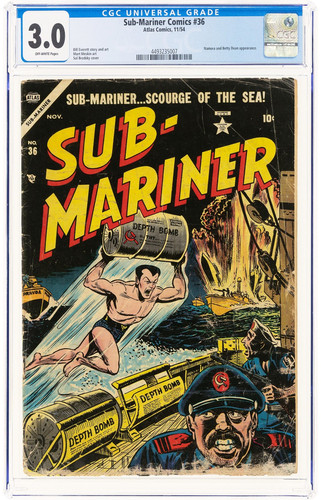 Sub-Mariner #36 (Marvel Comics November 1954) CGC 3.0 