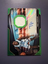 2023-24 Topps Chrome OTE Trey Parker Green Auto Jersey Patch Refractor SP /75