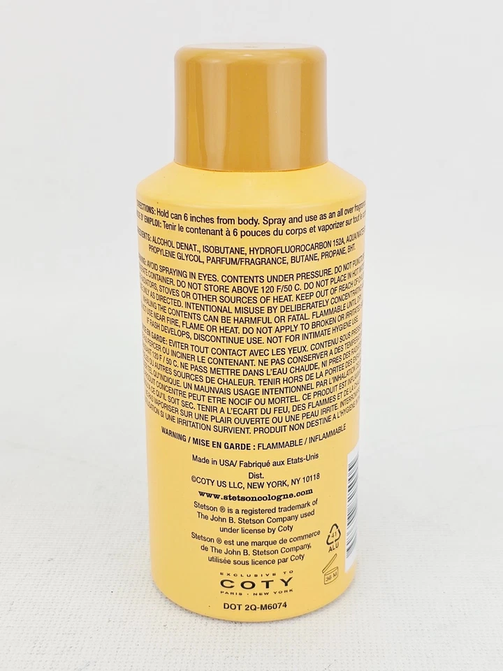 Stetson Original All Over Men Body Spray 4 OZ Lote de 2 Foto 4 de 4