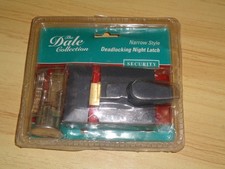 Dale Narrow Style Deadlocking Night Latch Grey