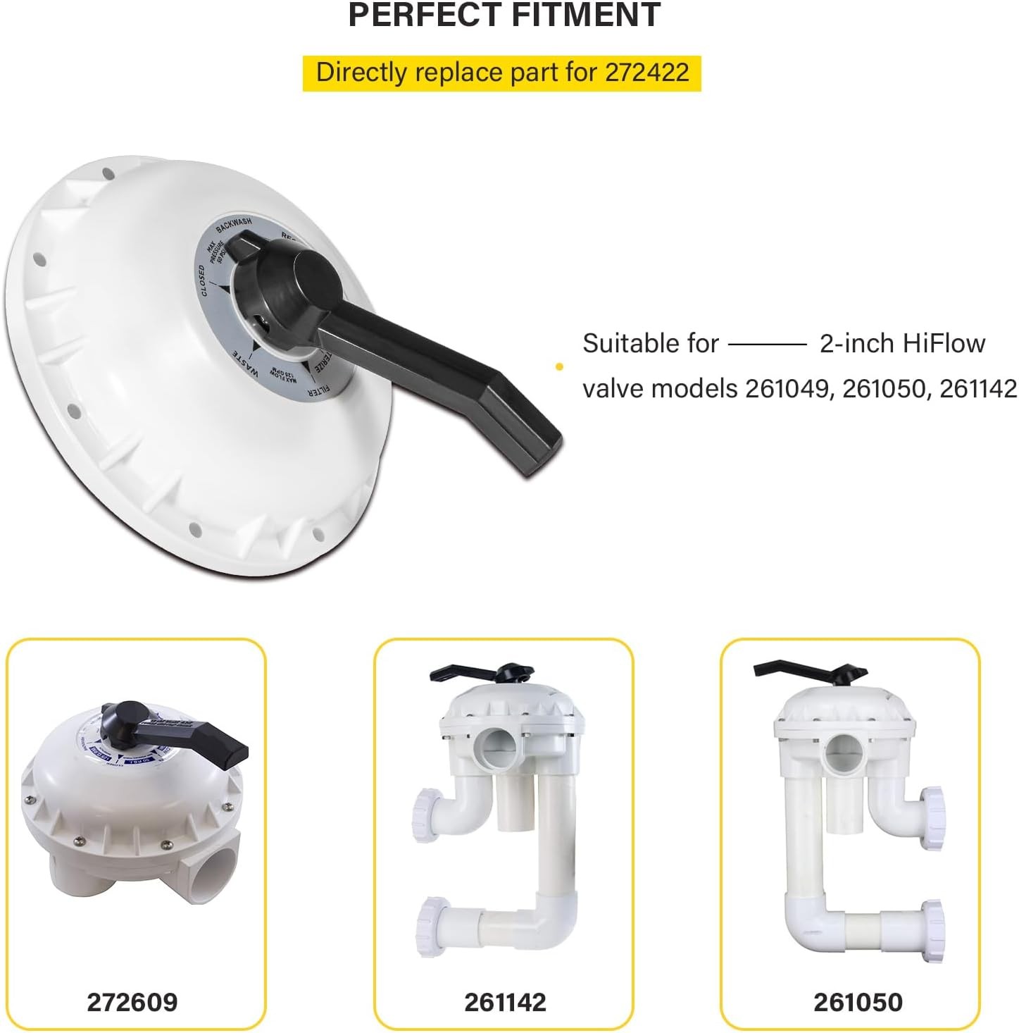 Replace Part for 272422 Valve Top Assembly Suitable Hi-Flow Pool and Spa... 