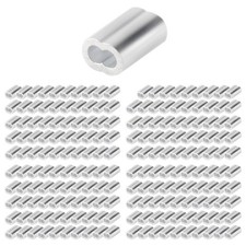 200PCS 1/16 Inch Cable Ferrule Set Aluminum Alloy Crimping Loop Sleeve for7752