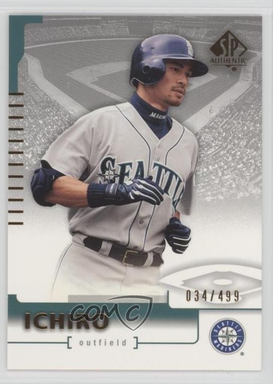 2004 SP Authentic Silver 34/499 Ichiro Suzuki Ichiro #73 HOF 1h6a