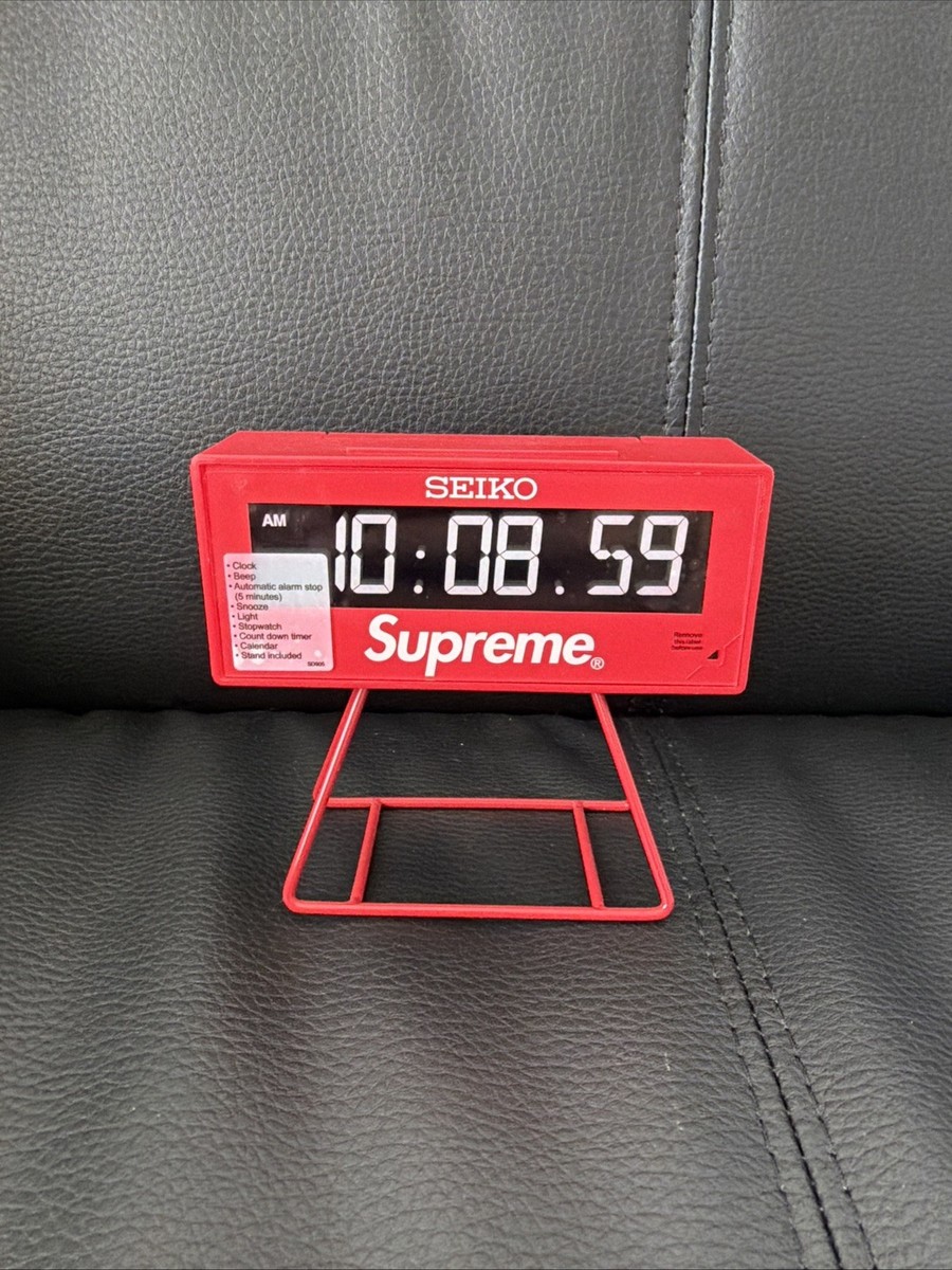 【新品】Supreme SEIKO Marathon Clock Supreme Seiko NY Marathon Clock Red SS21 2021 New York Rare Brand