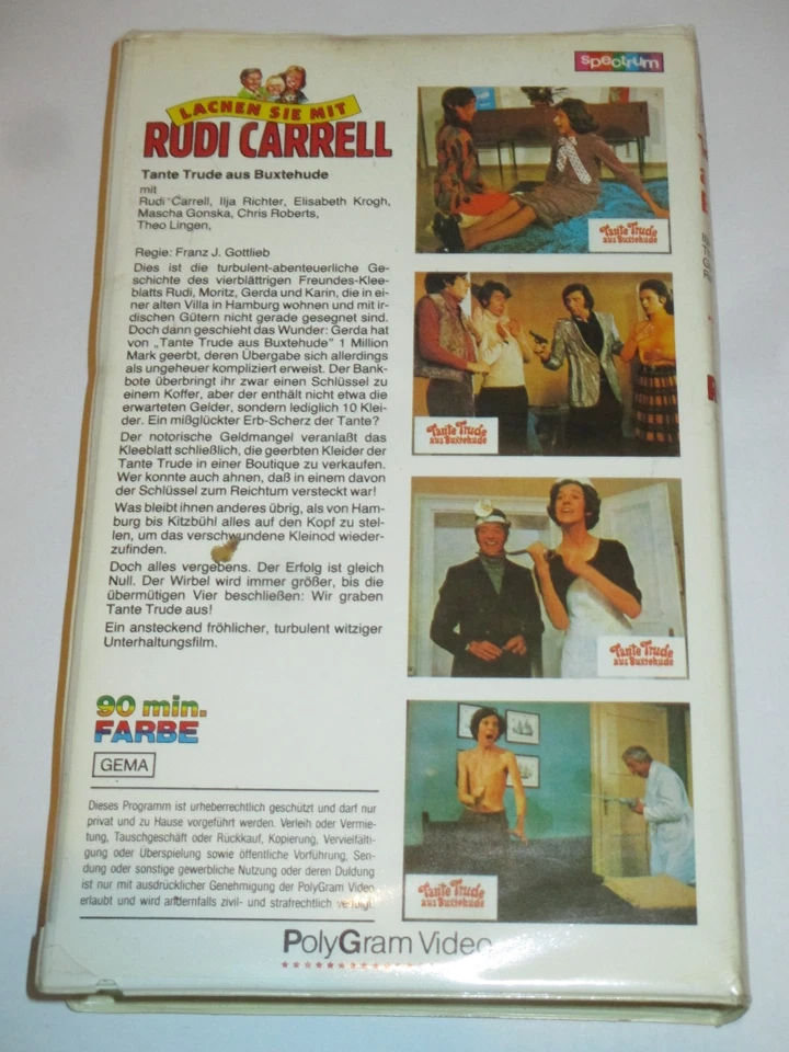 Spectrum - Polygram - Tante Trude aus Buxtehude - VHS/Komödie/Rudi Carrell - Bild 2 von 2