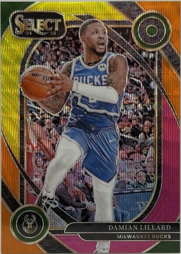 2024-25 Panini Select Courtside Damian Lillard #227 Orange 