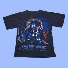 VTG 1996 Star Wars Darth Vader The Dark Side All Over Print Graphic T Shirt L