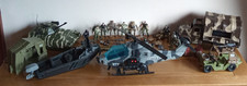 CHAP MEI & LANARD LARGE BUNDLE OF VEHICLES, ACTION FIGURES INC TANK, JEEP & MORE