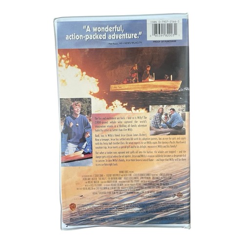 Free Willy 2: The Adventure Home (VHS, 1995) Clamshell Packaging - Picture 2 of 3